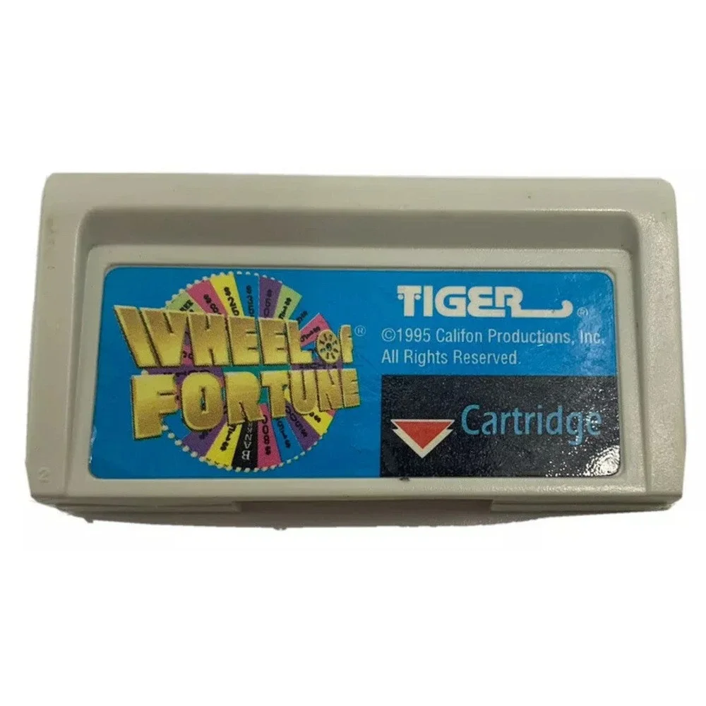 Wheel of Fortune Hand Held Game Tiger Electronics W Cartridge Works Vintage 1995